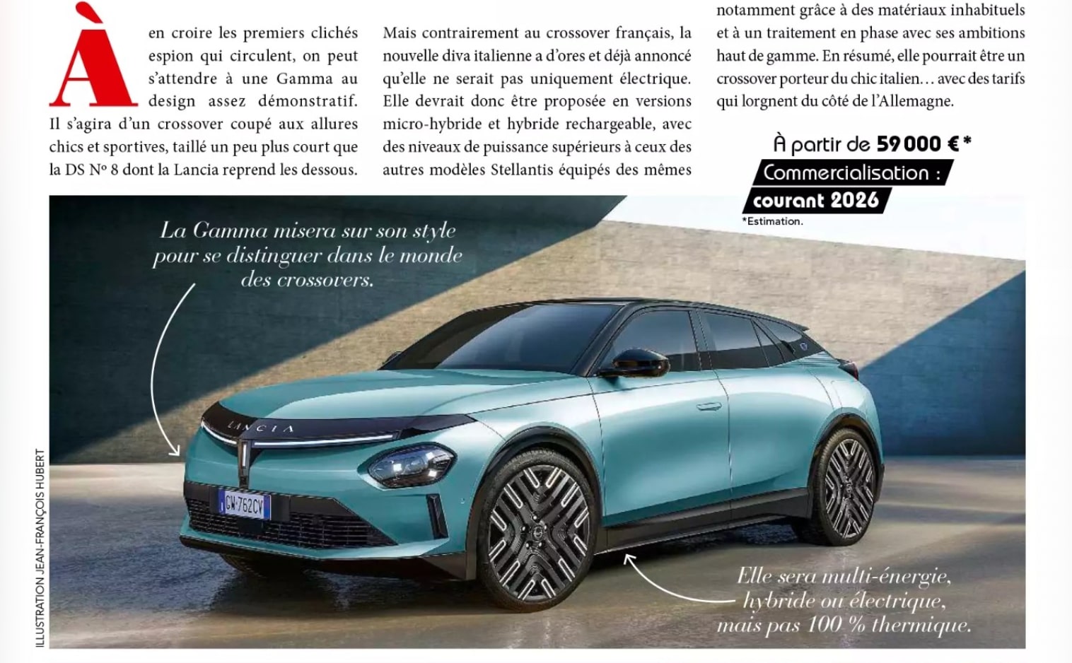 Revue de Presse : La Lancia Gamma sera « le véritable temps fort de l’année » selon L’Auto Journal