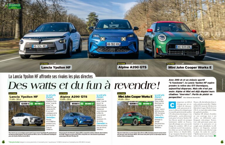Chrono sur piste : La Lancia Ypsilon HF relègue l&rsquo;Alpine et la Mini au second plan !